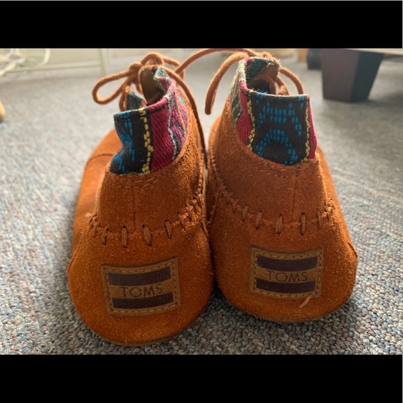 TOMS Suede Aztec Ankle Booties - Picture 4 of 9